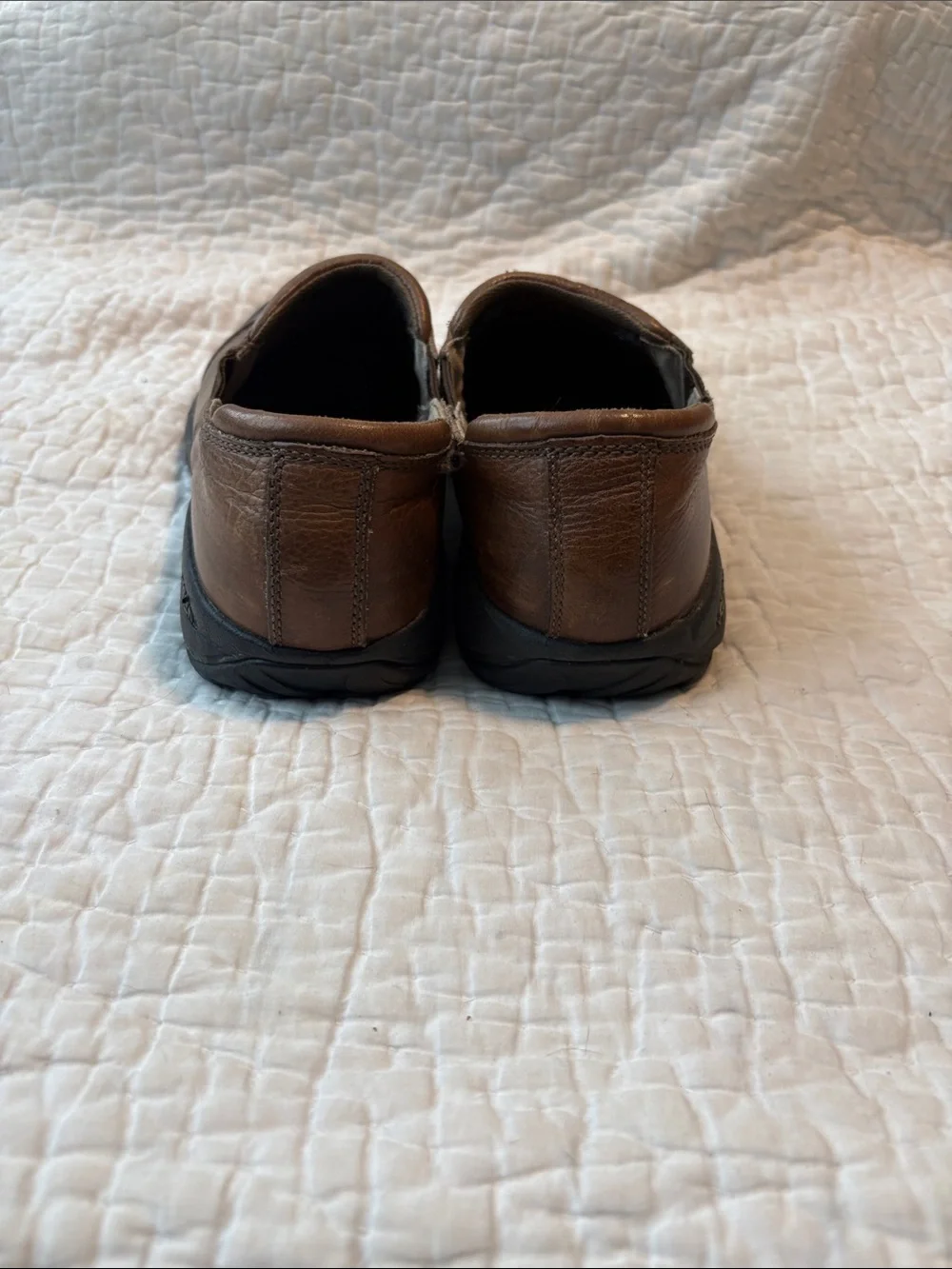 Keen Brown Leather Slip-On Casual Loafers
